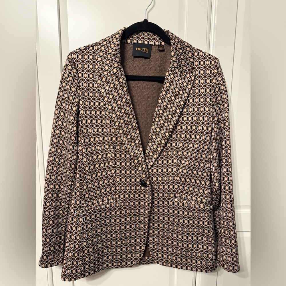 Truth By Republic Geometric Patterned Jacket - image 1